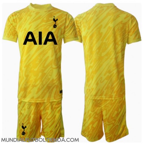 Camiseta Tottenham Hotspur Portero Primera Equipación Replica 2024-25 para niños mangas cortas (+ Pantalones cortos)